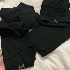 4 black regular v neck t shirts from target